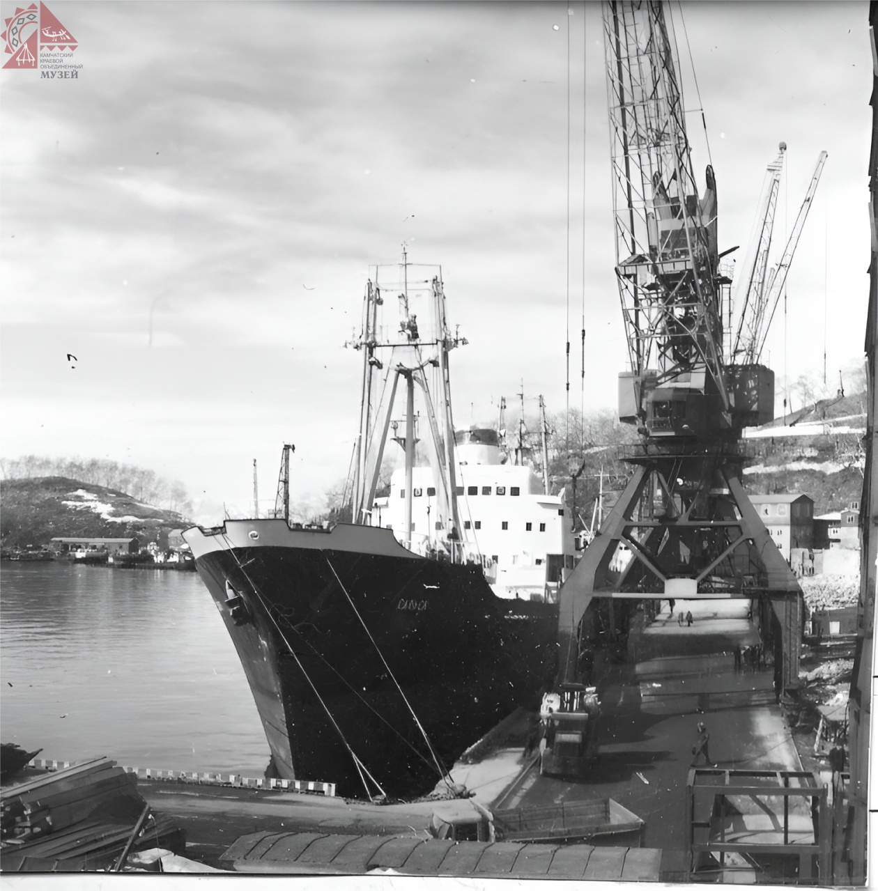 Петропавловский морской порт. Вайнштейн И.В. 1940-е г.